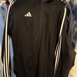 Adidas Men's Black with White Stripes